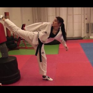 Zuzka taekwondo action-0